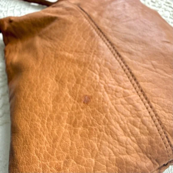 Spike & Sparrow Brown Leather Boho Minimalist Crossbody Bag - Picture 5 of 5